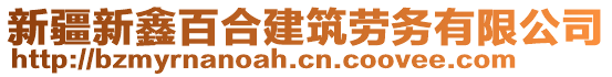 新疆新鑫百合建筑勞務(wù)有限公司