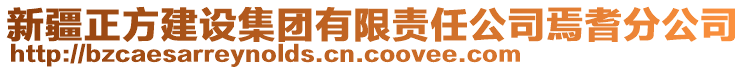 新疆正方建設集團有限責任公司焉耆分公司