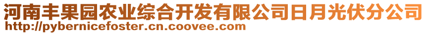 河南豐果園農(nóng)業(yè)綜合開發(fā)有限公司日月光伏分公司