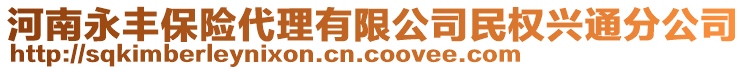 河南永豐保險(xiǎn)代理有限公司民權(quán)興通分公司