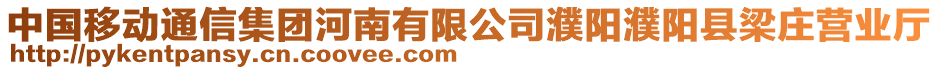 中國(guó)移動(dòng)通信集團(tuán)河南有限公司濮陽(yáng)濮陽(yáng)縣梁莊營(yíng)業(yè)廳