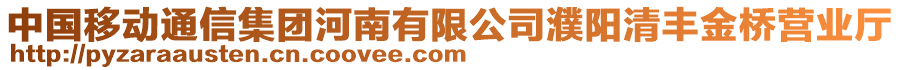 中國移動通信集團河南有限公司濮陽清豐金橋營業(yè)廳