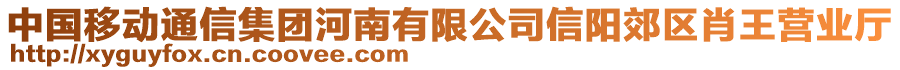 中國移動通信集團河南有限公司信陽郊區(qū)肖王營業(yè)廳