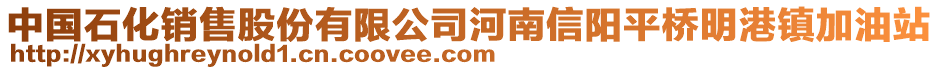 中國石化銷售股份有限公司河南信陽平橋明港鎮(zhèn)加油站