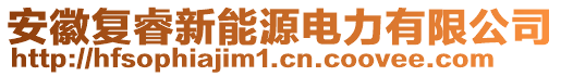 安徽復睿新能源電力有限公司