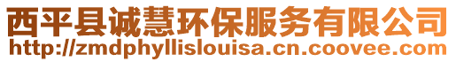西平縣誠慧環(huán)保服務(wù)有限公司