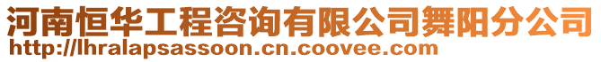 河南恒華工程咨詢有限公司舞陽分公司