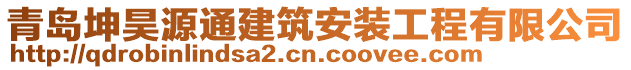 青島坤昊源通建筑安裝工程有限公司