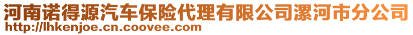 河南諾得源汽車保險(xiǎn)代理有限公司漯河市分公司