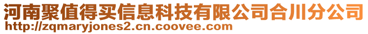 河南聚值得買信息科技有限公司合川分公司