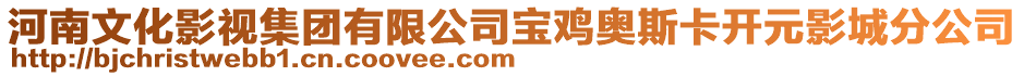 河南文化影視集團有限公司寶雞奧斯卡開元影城分公司