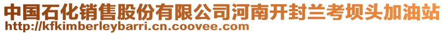 中國(guó)石化銷售股份有限公司河南開封蘭考?jí)晤^加油站