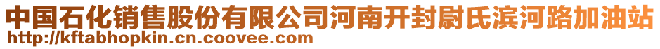 中國(guó)石化銷(xiāo)售股份有限公司河南開(kāi)封尉氏濱河路加油站