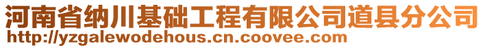 河南省納川基礎(chǔ)工程有限公司道縣分公司