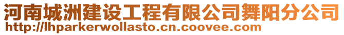 河南城洲建設(shè)工程有限公司舞陽分公司