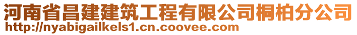 河南省昌建建筑工程有限公司桐柏分公司