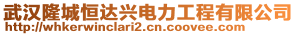 武漢隆城恒達興電力工程有限公司