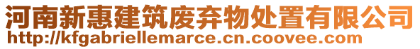 河南新惠建筑廢棄物處置有限公司