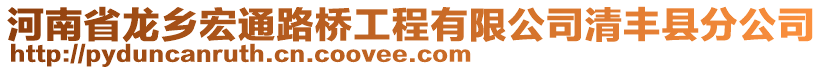 河南省龍鄉(xiāng)宏通路橋工程有限公司清豐縣分公司