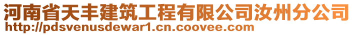 河南省天豐建筑工程有限公司汝州分公司