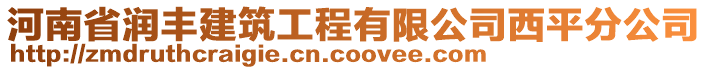 河南省潤豐建筑工程有限公司西平分公司