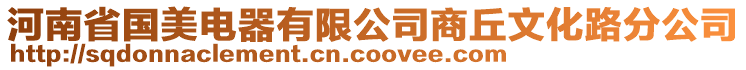 河南省國美電器有限公司商丘文化路分公司