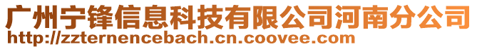 廣州寧鋒信息科技有限公司河南分公司