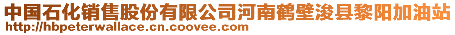 中國(guó)石化銷售股份有限公司河南鶴壁?？h黎陽(yáng)加油站