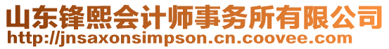 山東鋒熙會計(jì)師事務(wù)所有限公司