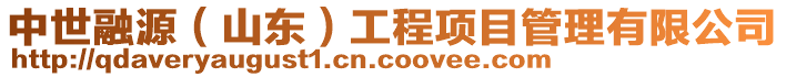 中世融源(山東)工程項目管理有限公司