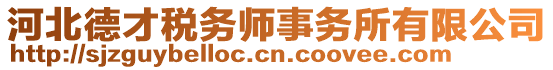 河北德才稅務(wù)師事務(wù)所有限公司