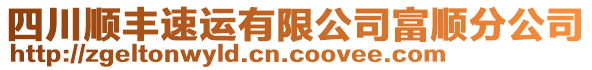 四川順豐速運有限公司富順分公司