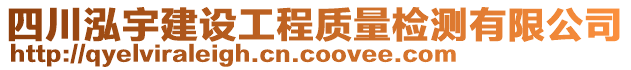 四川泓宇建設(shè)工程質(zhì)量檢測有限公司