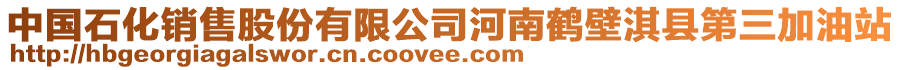 中國(guó)石化銷售股份有限公司河南鶴壁淇縣第三加油站