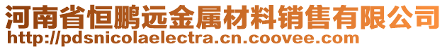 河南省恒鵬遠(yuǎn)金屬材料銷售有限公司