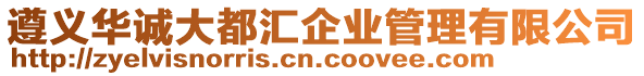 遵義華誠(chéng)大都匯企業(yè)管理有限公司