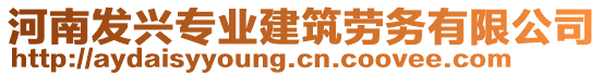 河南發(fā)興專業(yè)建筑勞務(wù)有限公司