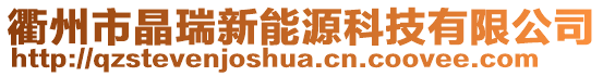 衢州市晶瑞新能源科技有限公司