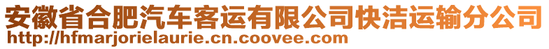 安徽省合肥汽車客運有限公司快潔運輸分公司