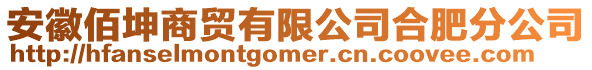 安徽佰坤商貿有限公司合肥分公司