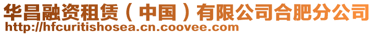 華昌融資租賃(中國)有限公司合肥分公司