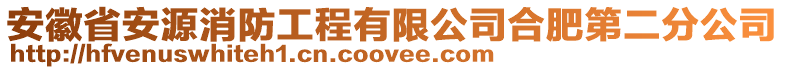 安徽省安源消防工程有限公司合肥第二分公司