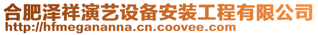合肥澤祥演藝設備安裝工程有限公司