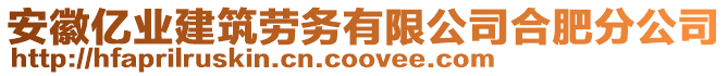 安徽億業(yè)建筑勞務(wù)有限公司合肥分公司