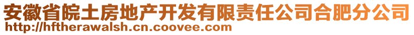 安徽省皖土房地產(chǎn)開發(fā)有限責(zé)任公司合肥分公司