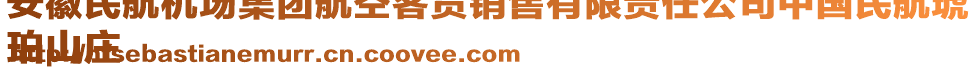 安徽民航機場集團航空客貨銷售有限責任公司中國民航琥
珀山莊