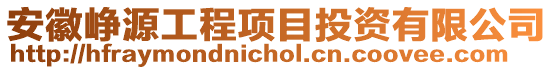 安徽崢源工程項目投資有限公司