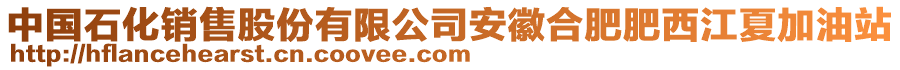 中國石化銷售股份有限公司安徽合肥肥西江夏加油站