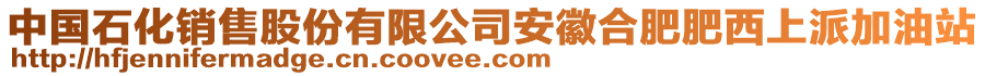 中國石化銷售股份有限公司安徽合肥肥西上派加油站