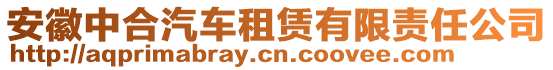 安徽中合汽車租賃有限責(zé)任公司